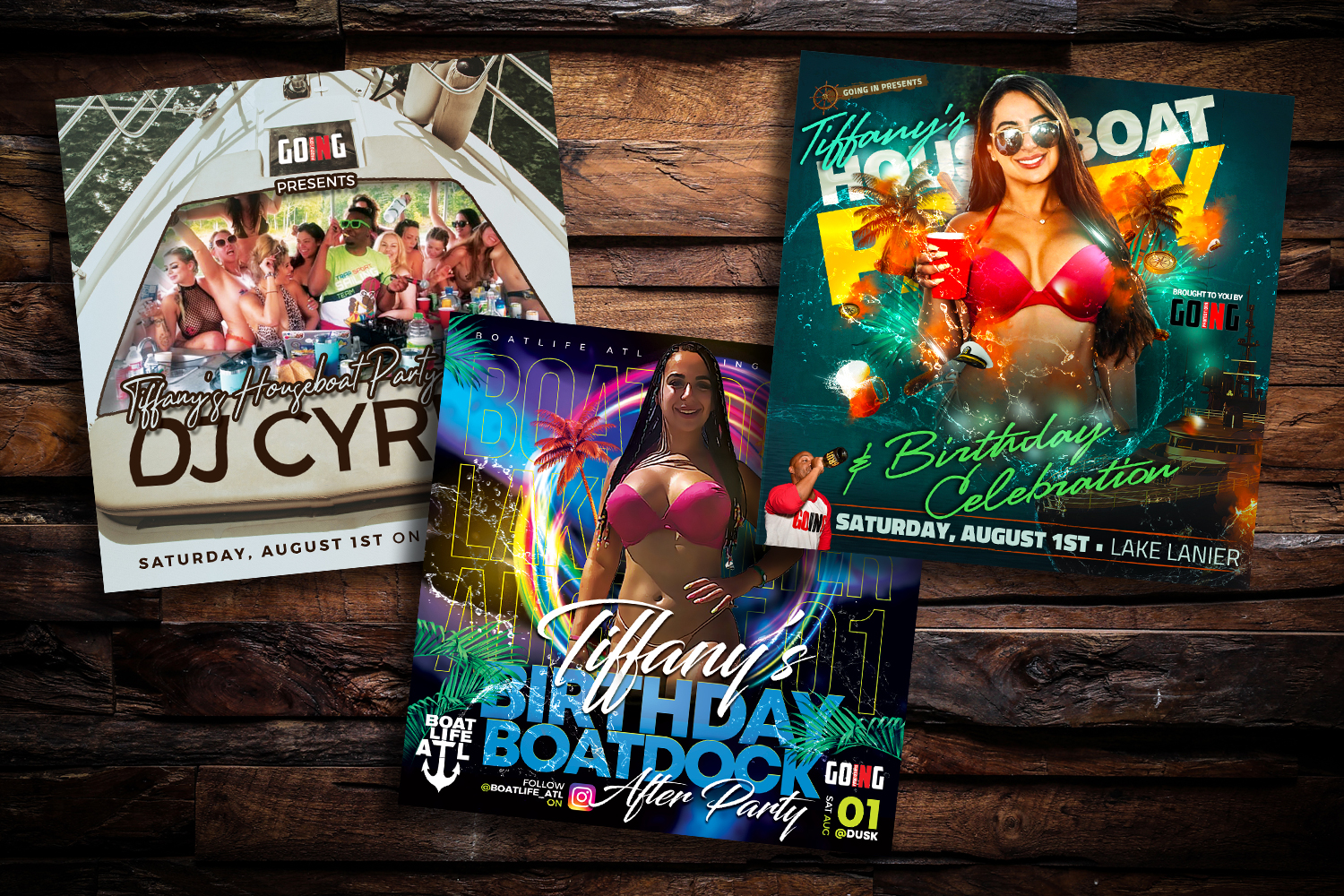 Lake Party & AfterParty Flyer Design