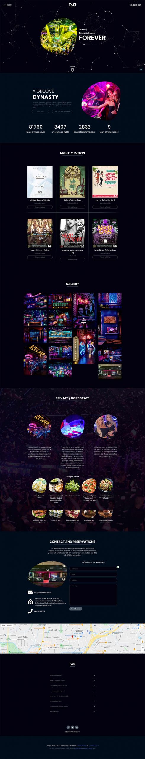 Tongue & Groove 2022 New Site Design