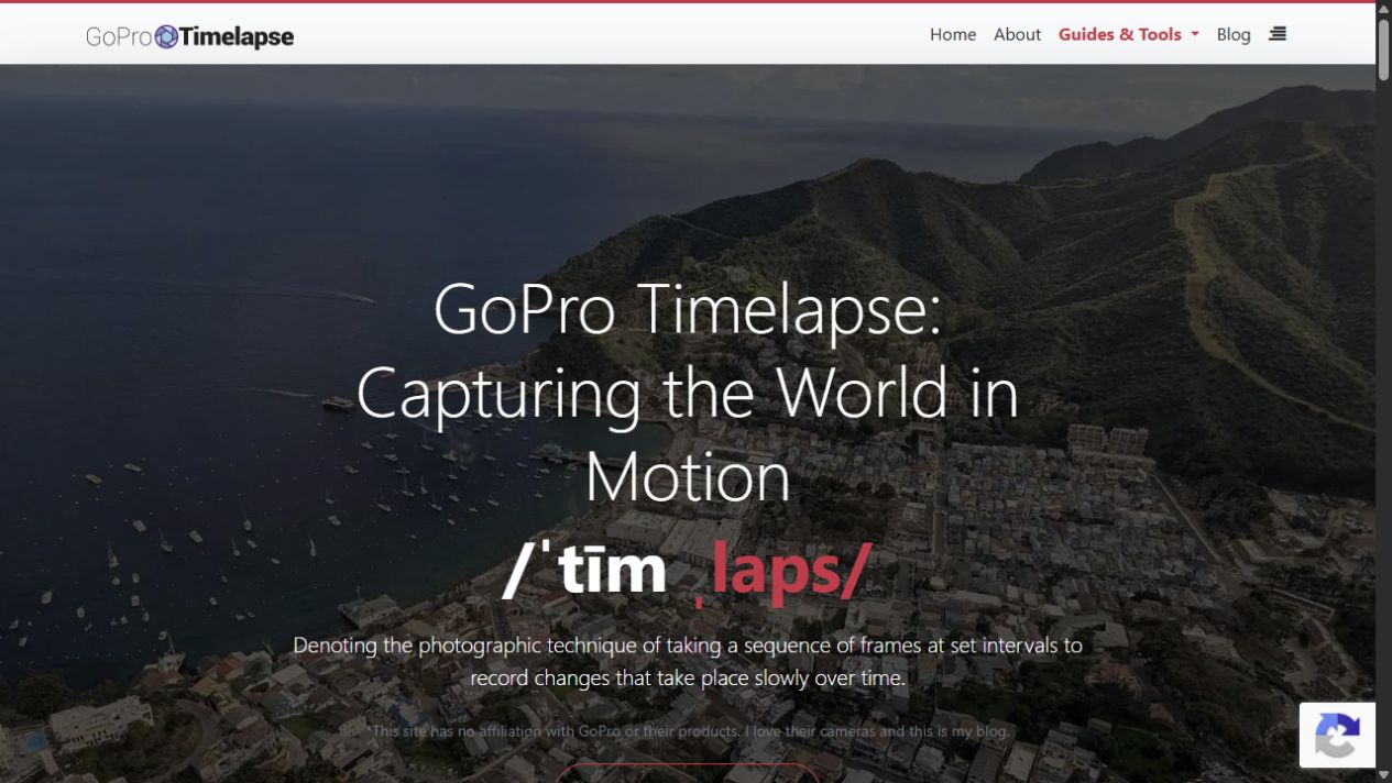 goprotimelapse.com homepage