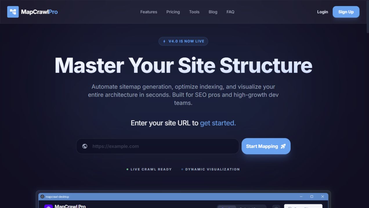 mapcrawlpro.com homepage