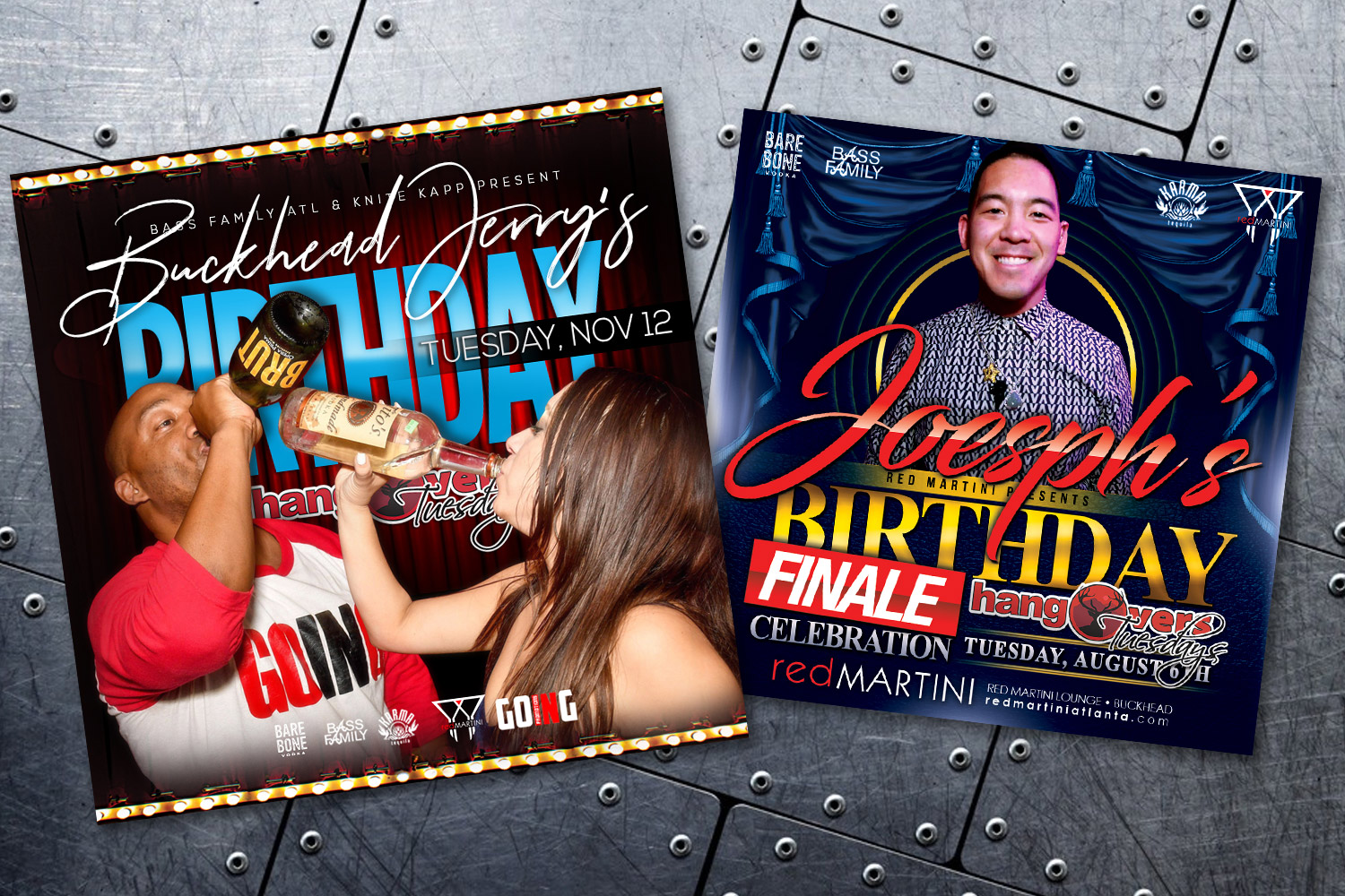 Red Martini Lounge - Birthday Flyer Design